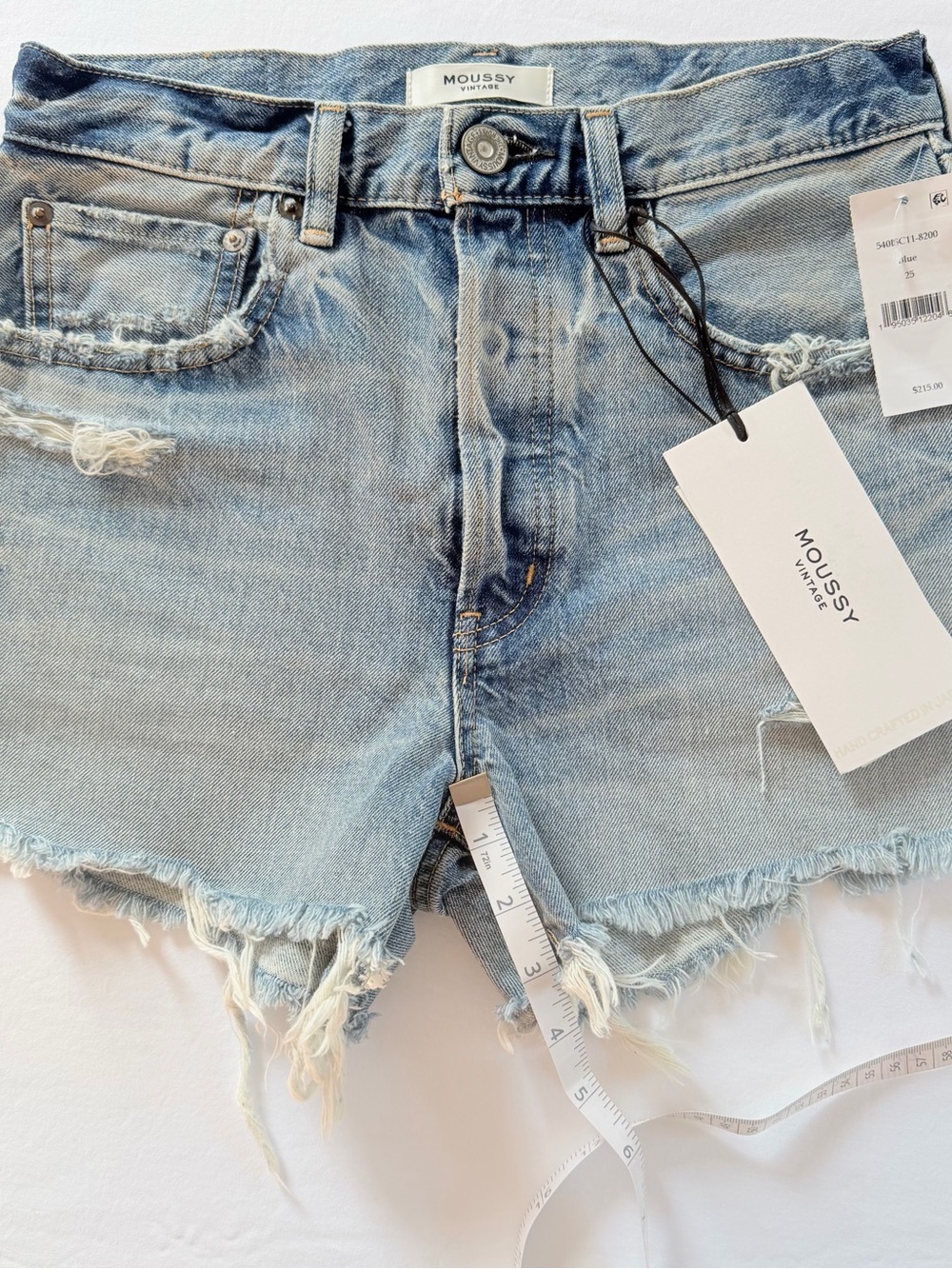 MOUSSY Distressed Denim Shorts - Picture 7 of 9